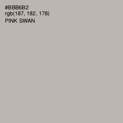 #BBB6B2 - Pink Swan Color Image